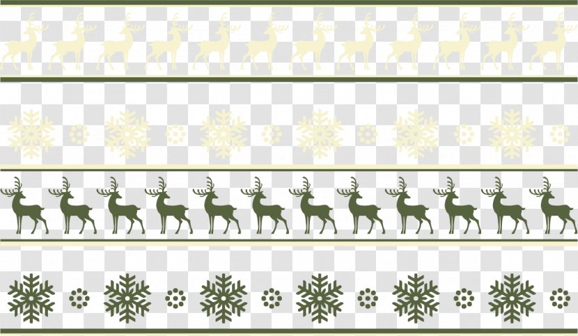 Reindeer Christmas - Gift - Retro Snowflake Background Transparent PNG