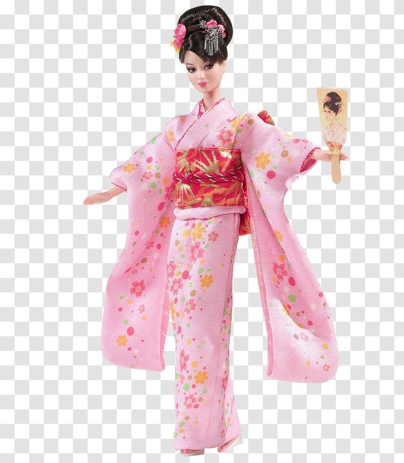 Barbie Ball-jointed Doll Kimono Furisode Transparent PNG
