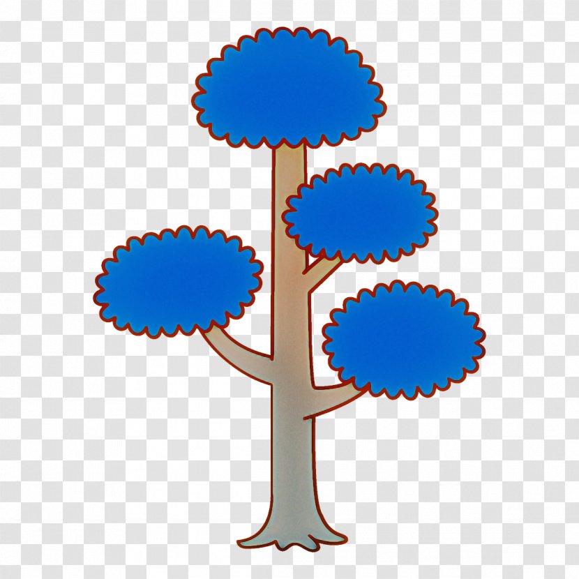 Electric Blue Plant Transparent PNG