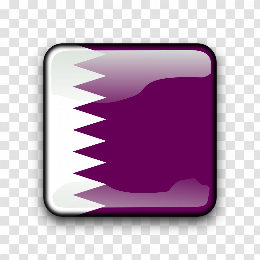 Free Content Drawing Clip Art - Flag Of Qatar - Qa Cliparts Transparent PNG