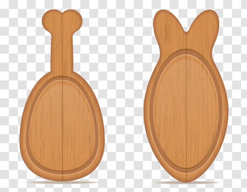 Wood Cutting Board Illustration - Food - Fish Bones Chopping Block Transparent PNG