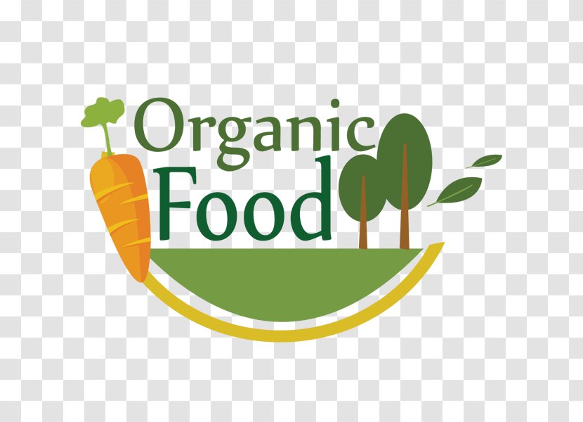 Organic Food Logo Brand - Silver Transparent PNG