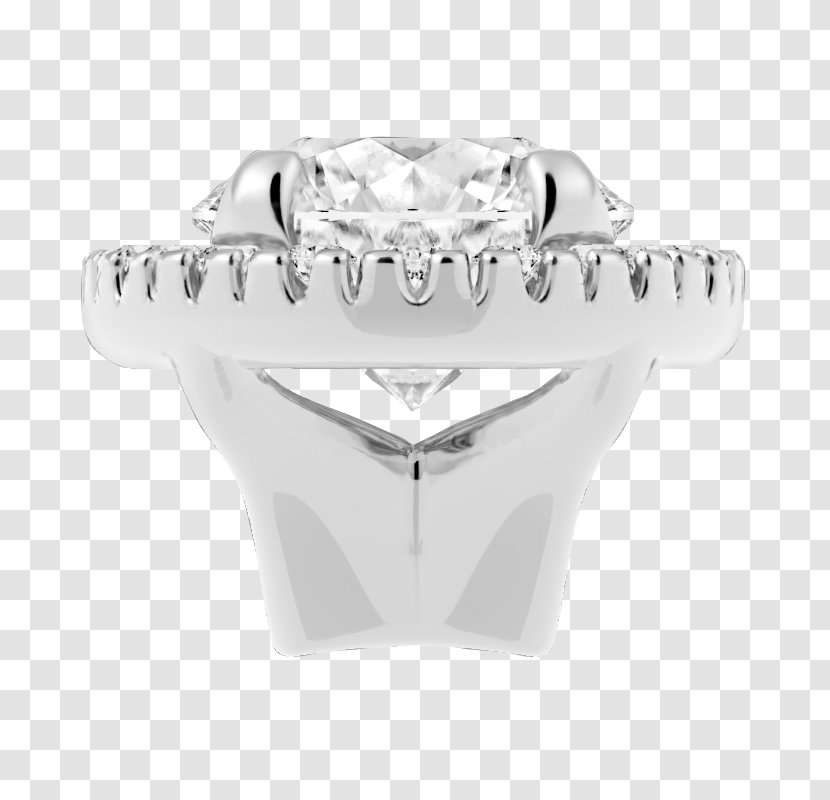 Wedding Ring Silver Body Jewellery - Prong Setting Transparent PNG