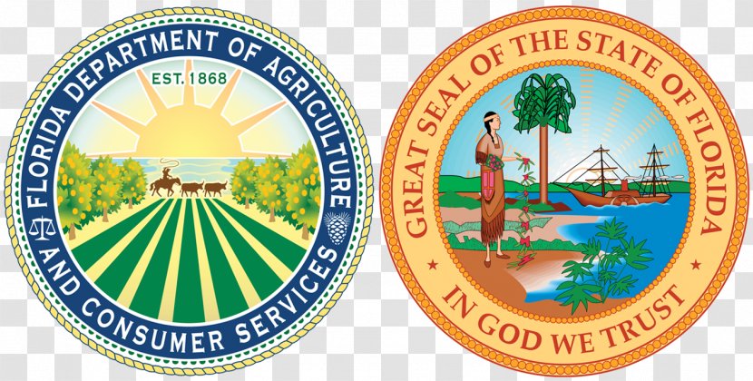 Florida Department Of Agriculture And Consumer Services Flag Farm Commissioner Hinckley's Fancy Meats - Badge Transparent PNG
