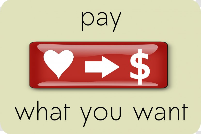 Pay What You Want Payment Clip Art - Text Transparent PNG