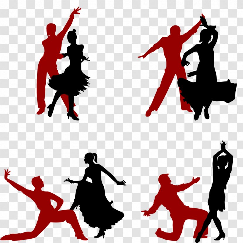 Latin Dance Silhouette Ballet - Logo - Pose Creative Men And Women Transparent PNG