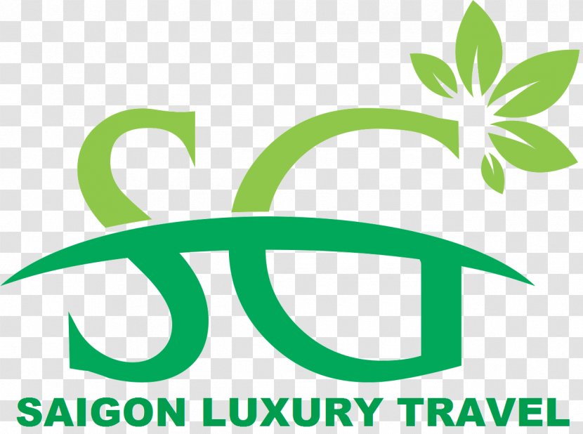 Saigon Luxury Travel Logo Leaf Brand Font - Text Transparent PNG