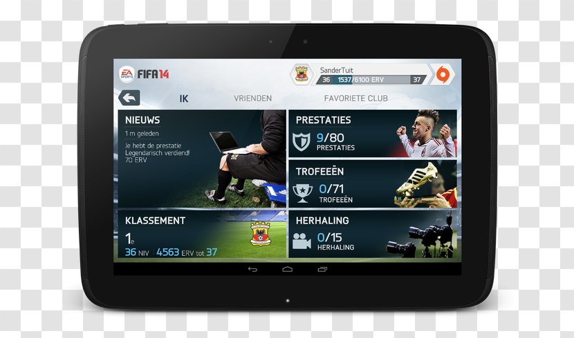 Smartphone Multimedia Display Device Tablet Computers Electronics - Fifa Game Transparent PNG