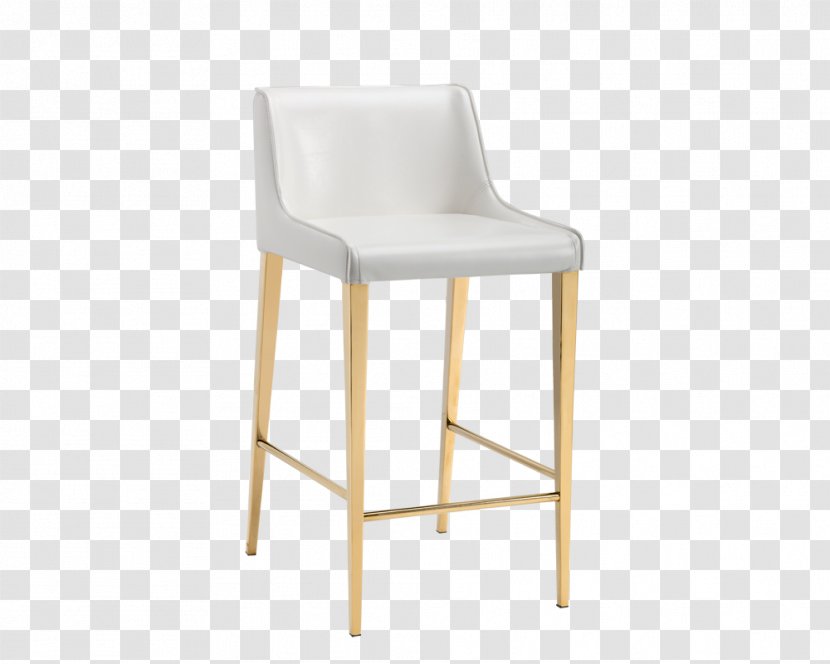 Bar Stool Chair Gold Seat - Bench Transparent PNG