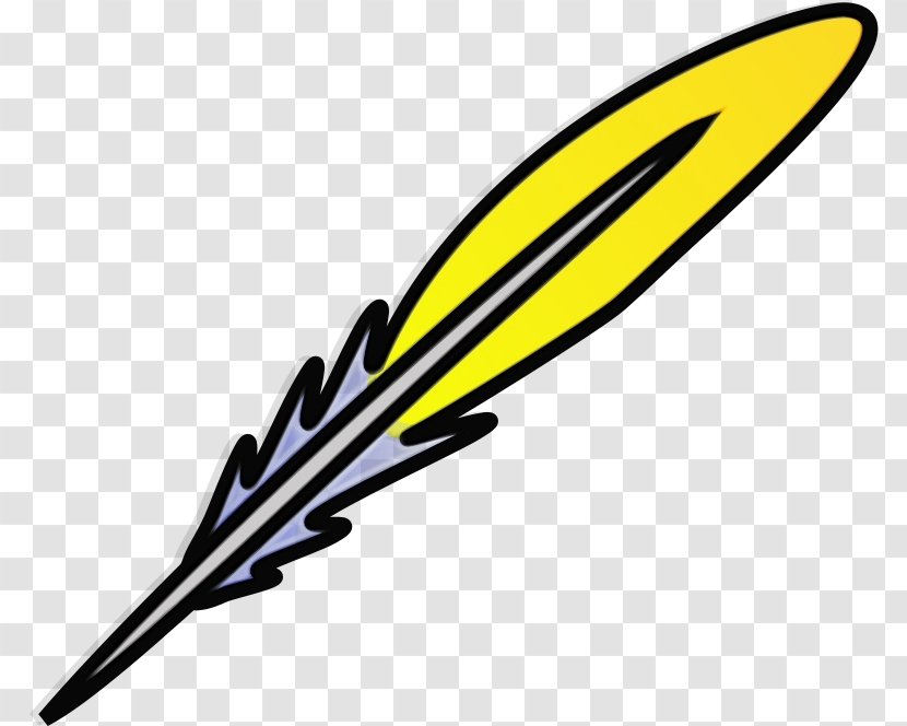 Yellow Line Clip Art Softball Bat Writing Implement - Paint Transparent PNG