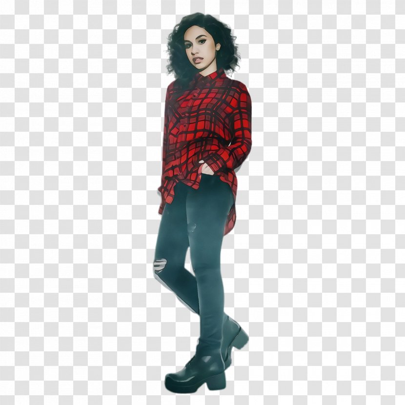 Tartan Outerwear - Watercolor - Wool Denim Transparent PNG