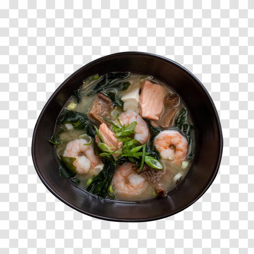 Asian Cuisine Recipe Dish Seafood - Tableware - Miso Soup Transparent PNG