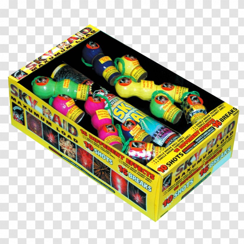 Sky Raid ECUSTARS Pyrotechnics Sound Rechargeable Battery - Candy - Peanut Shells Transparent PNG