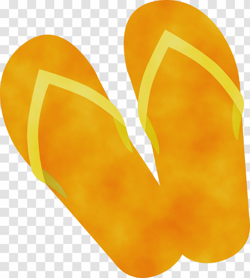 Yellow Shoe Font Heart M-095 Transparent PNG