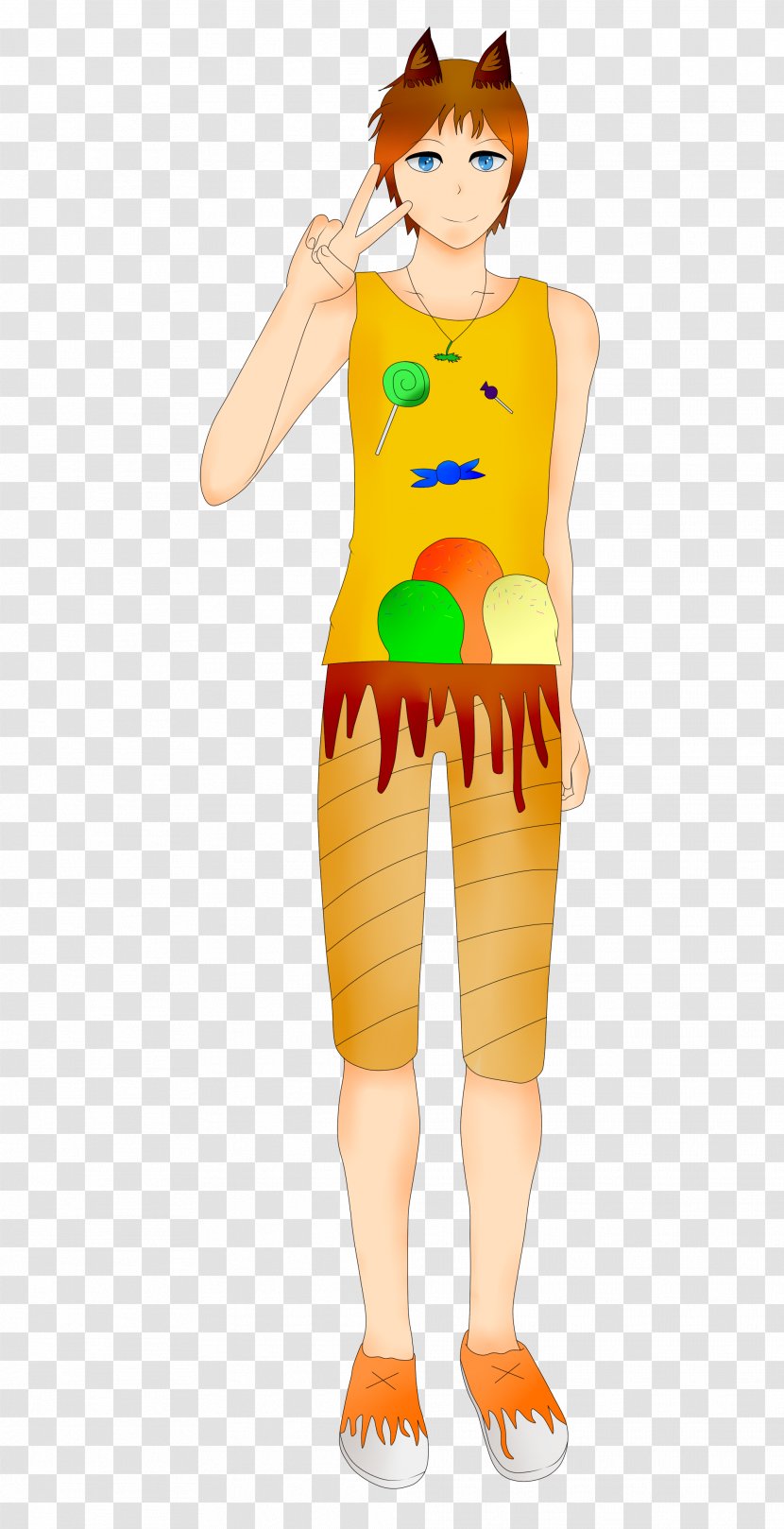 Costume Cartoon Illustration Mascot Character - Clothing - Caramal Transparent PNG