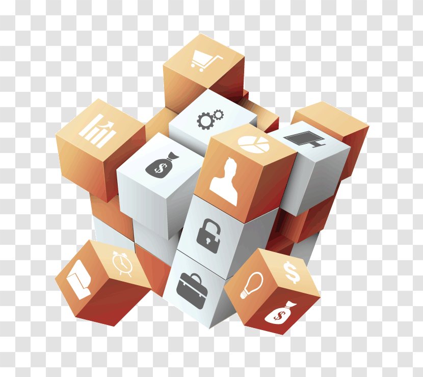 Three-dimensional Space Cube Infographic Icon - Threedimensional - Creative Transparent PNG