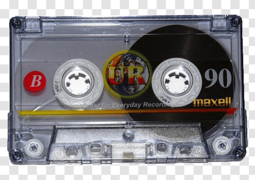 Compact Cassette Maxell Audio マクセル UR Sound Recording And Reproduction - Flower - Calligraph Transparent PNG