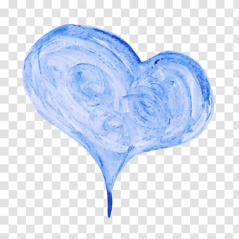 Heart Blue Transparent PNG