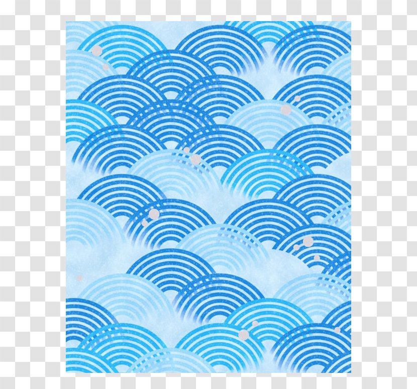 Photography Motif Illustration - Blue Wave Shading Background Decoration Transparent PNG