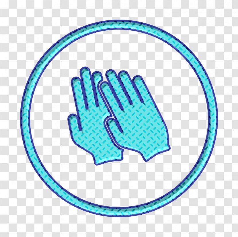 Diy Icon Garden Gloves - Tool - Gesture Electric Blue Transparent PNG