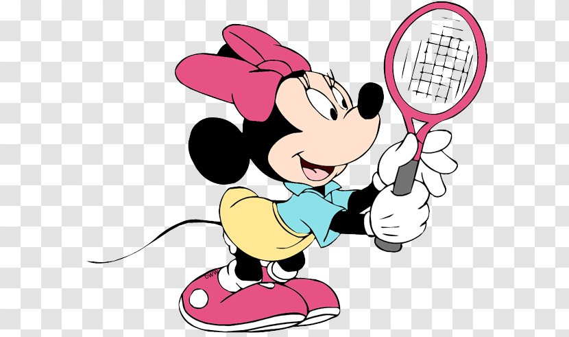 Minnie Mouse Mickey Donald Duck Goofy Clip Art - Heart - Play Badminton Transparent PNG