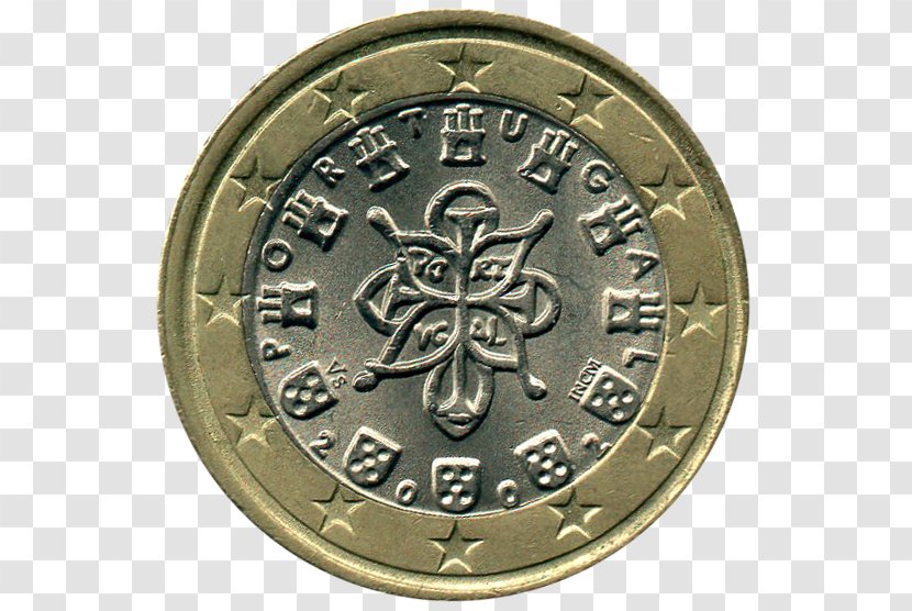 1 Euro Coin Portuguese Coins 2 Transparent PNG
