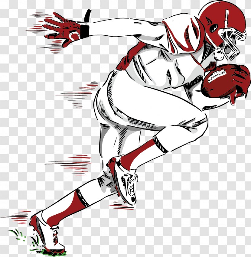 American Football Helmets Player - Cartoon Transparent PNG