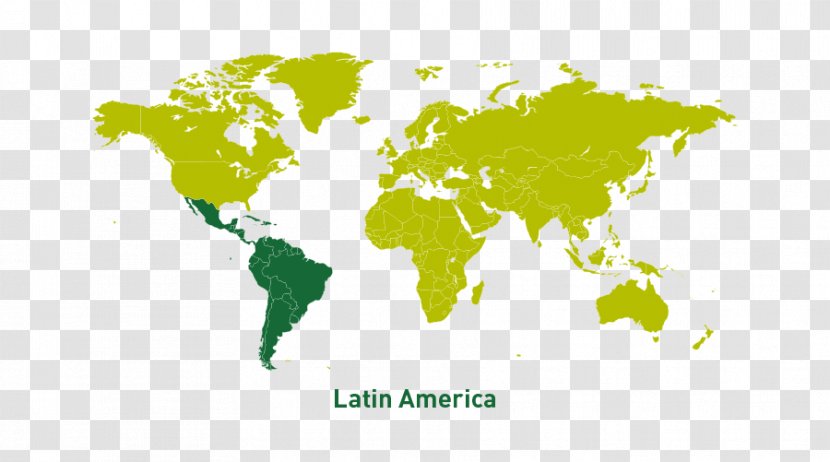 World Map - Stock Photography - Latin America Transparent PNG