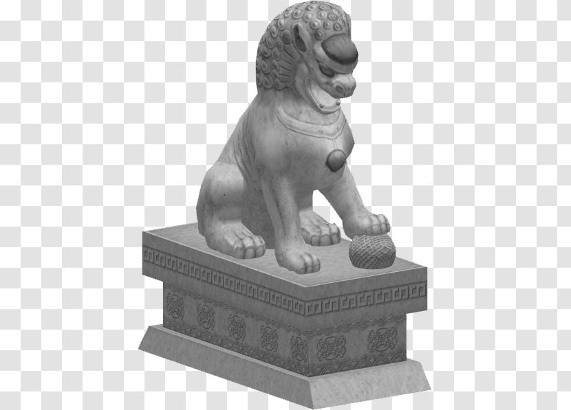 Statue Chinese Guardian Lions Zoo Tycoon 2 Sculpture - Felidae - Lion Transparent PNG