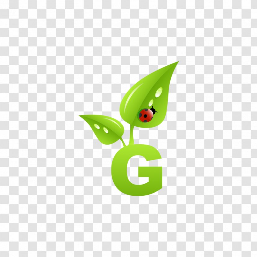 Green Marketing Letter Business - Color - Leaf G Transparent PNG