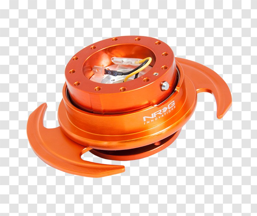 Quick Release Skewer Motor Vehicle Steering Wheels Orange - Ring Transparent PNG