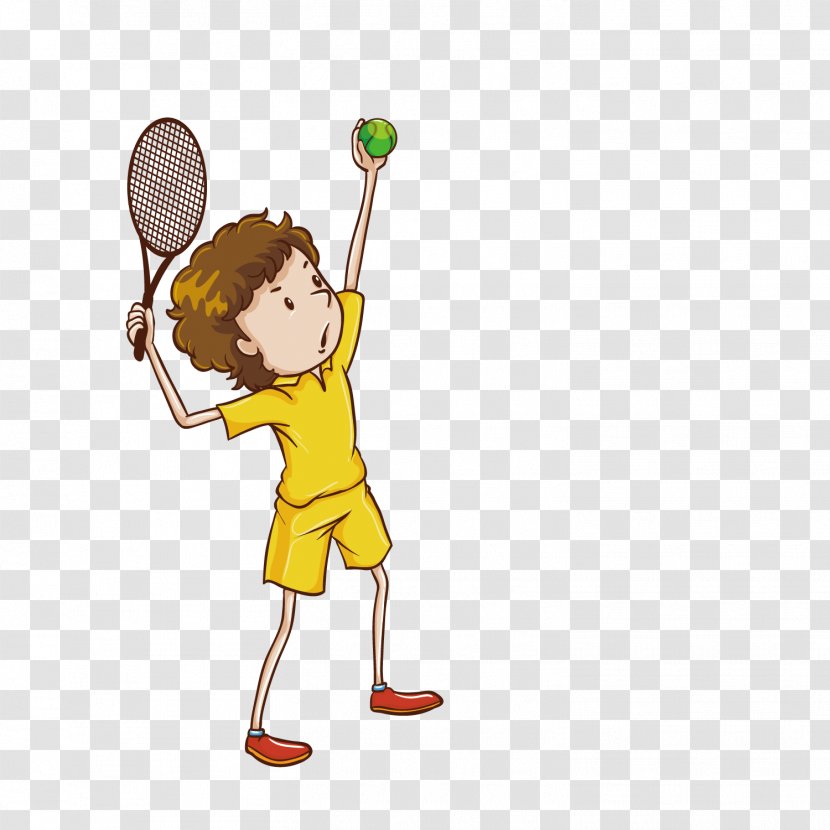 Play Royalty-free Clip Art - Boy - Vector Cartoon Villain Playing Tennis Illustrator Transparent PNG