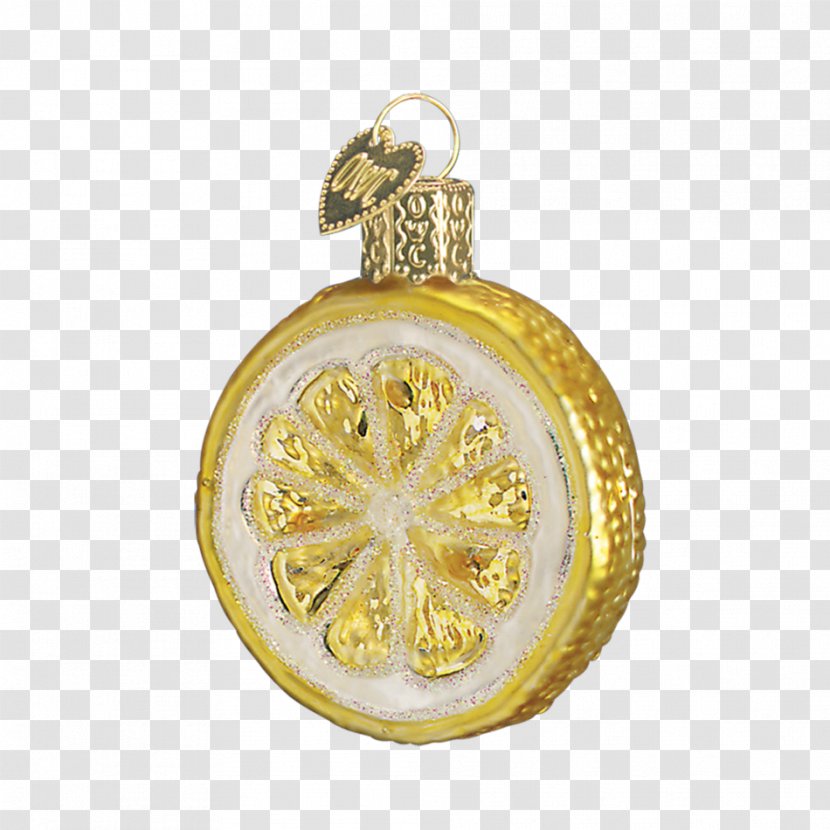 Christmas Ornament Decoration Medal - Lemon Slice Transparent PNG