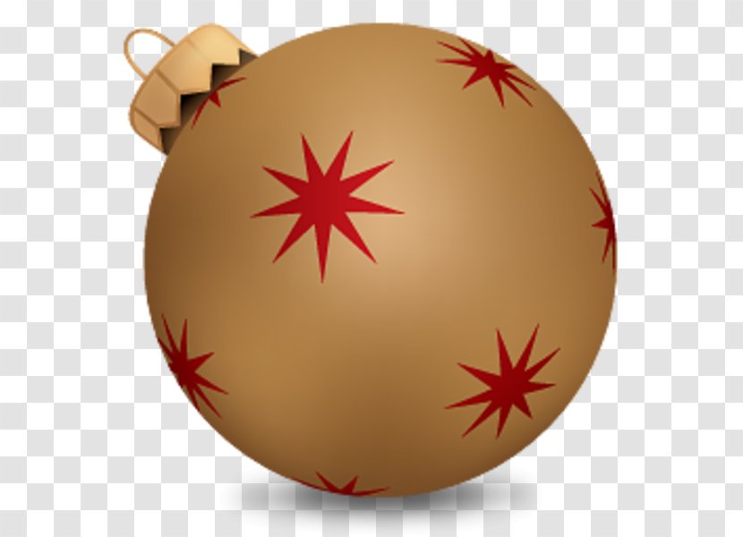 Christmas Ornament Clip Art - Gold Transparent PNG