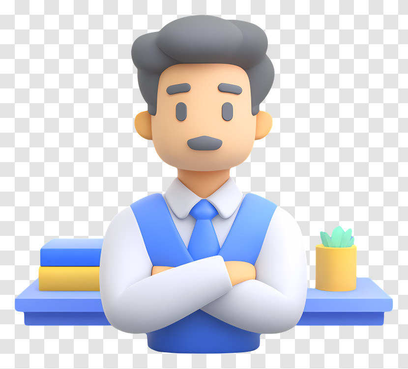 3D Businessman Avatar Icon Transparent PNG