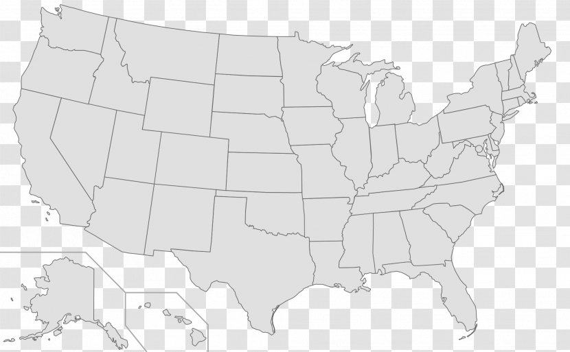 Northeastern United States Blank Map Geography Mercator Projection - Us Transparent PNG