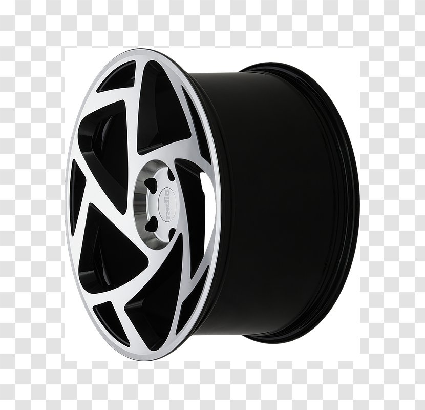 Alloy Wheel Rim Spoke Autofelge - Black Transparent PNG