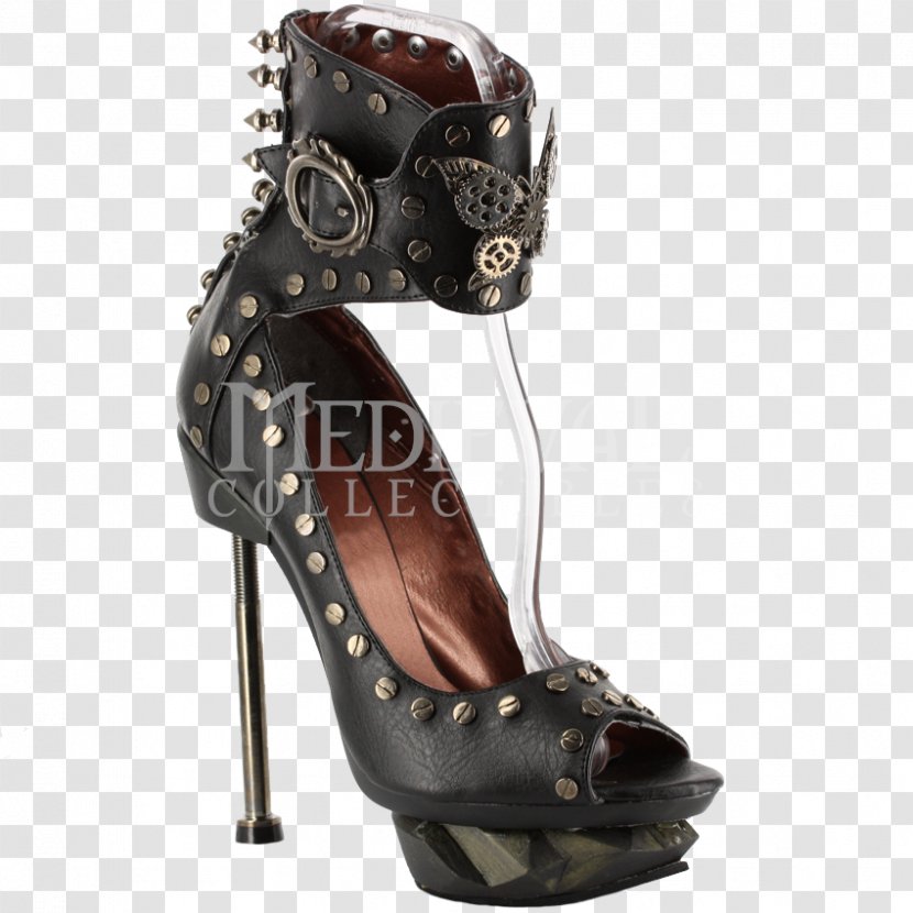 High-heeled Shoe Clothing Footwear Steampunk - High Heeled - Burgundy Low Heel Shoes For Women Transparent PNG