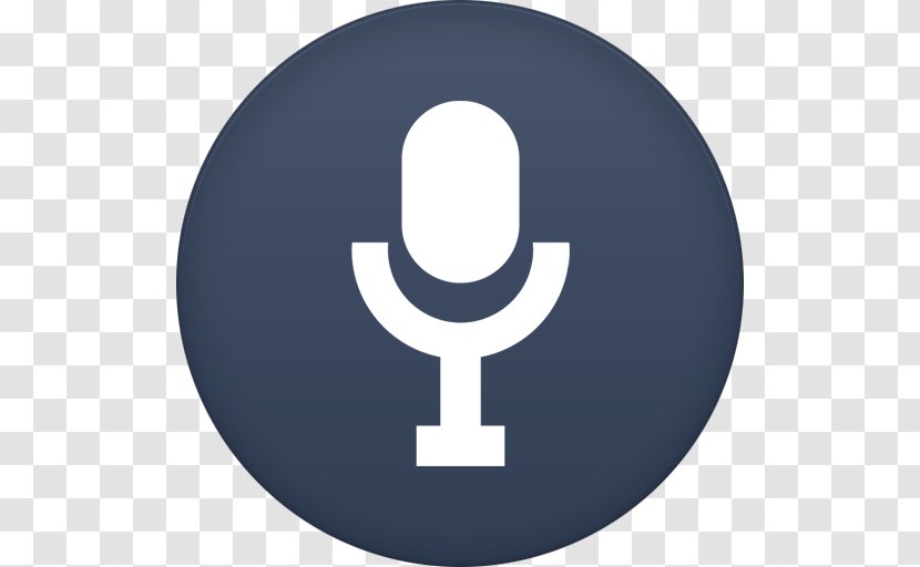 Microphone Download - Silhouette - Mic Circle Icon Transparent PNG