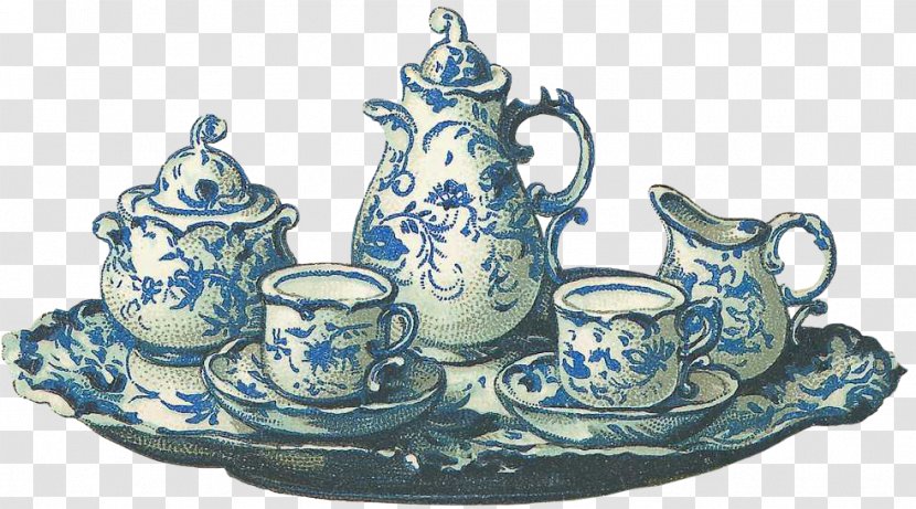 Tea Set Teaware - Pottery - Picture Transparent PNG