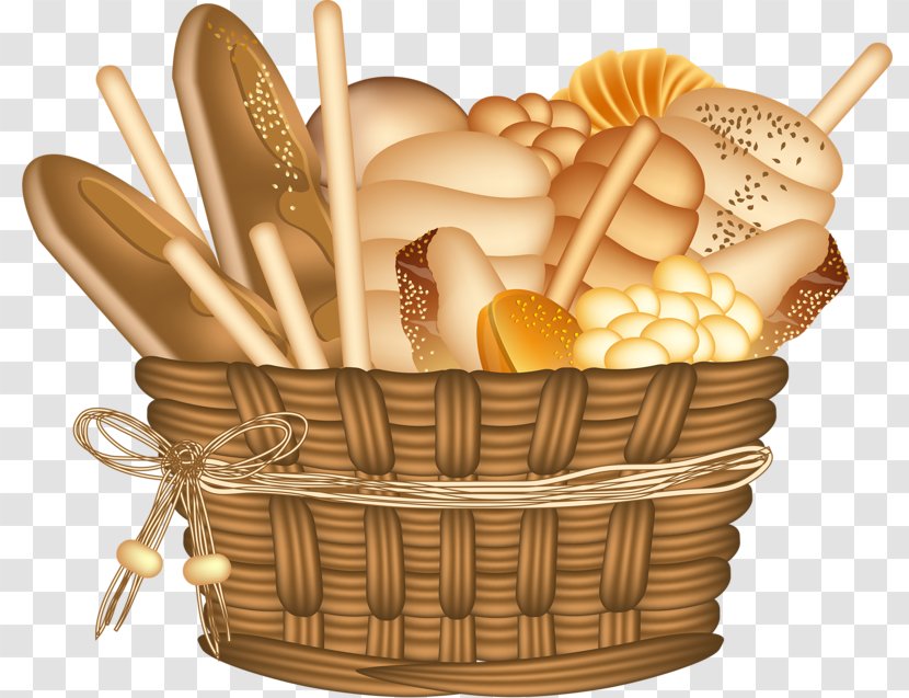 Basket Of Bread Clip Art - Food Transparent PNG