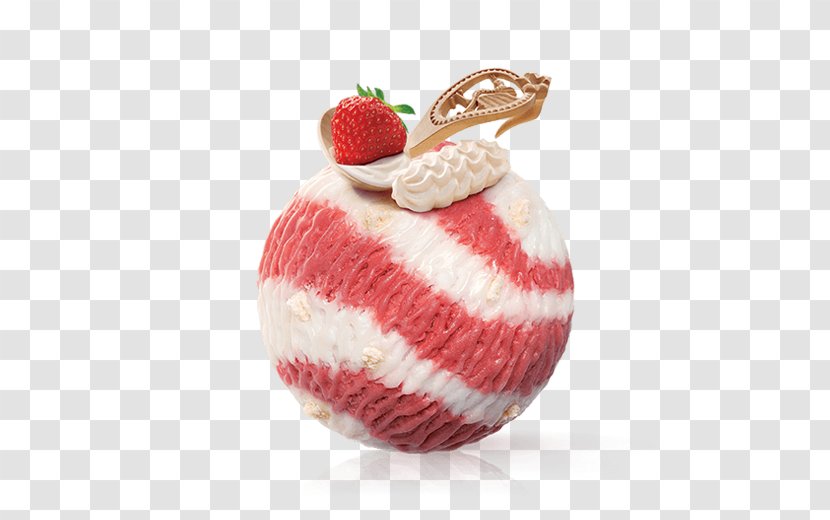 Strawberry Ice Cream Custard Crème Double - Frosting Icing - Gruyere Switzerland Transparent PNG