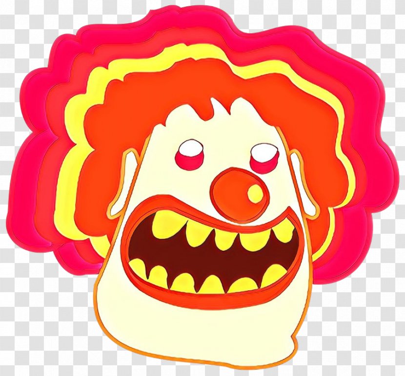 Cartoon Clip Art Nose Smile Mouth - Fictional Character Clown Transparent PNG