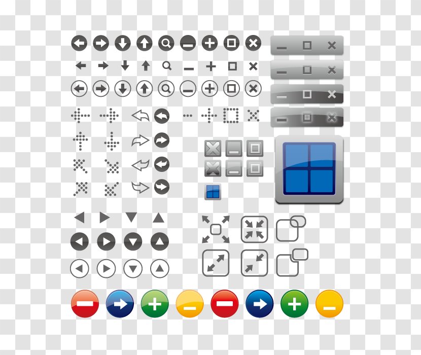 Window Button Icon - Area - Vector Elements Transparent PNG