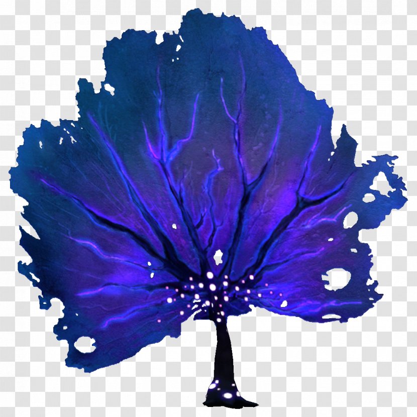 Subnautica Purple Violet Blue Plant - Flora Transparent PNG