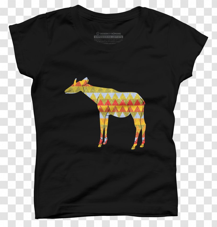 T-shirt Giraffe Okapi Wildlife Reserve Ituri Province - Flower Transparent PNG