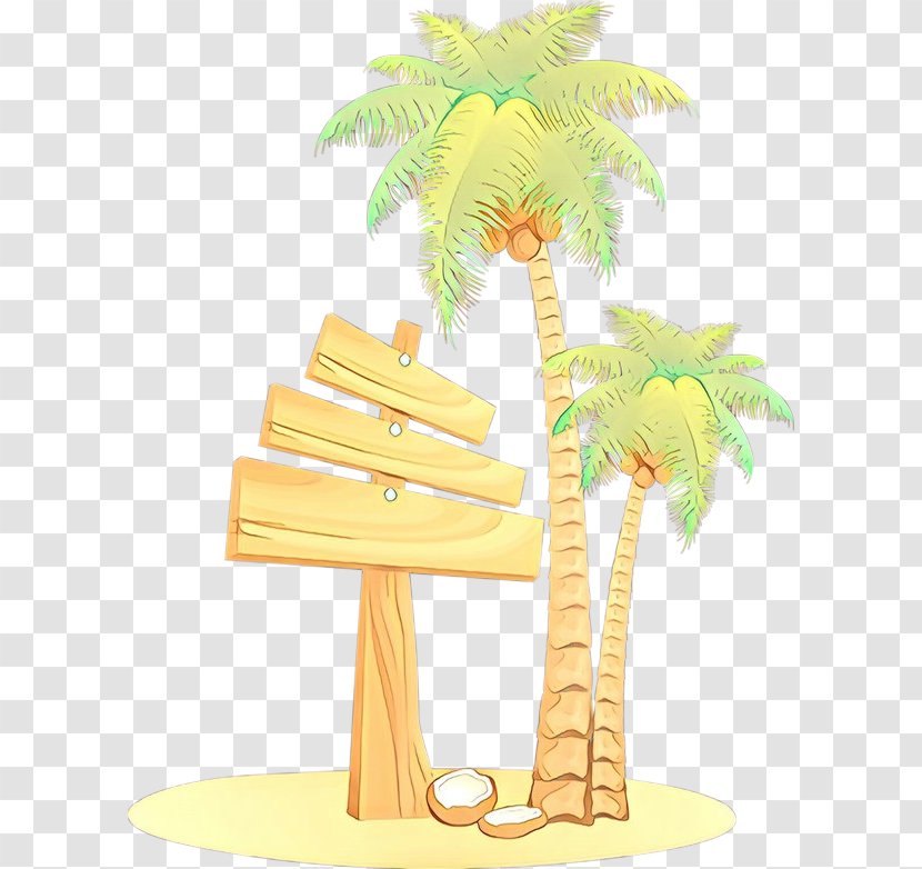 Coconut Tree Cartoon - Arecales - Plant Transparent PNG