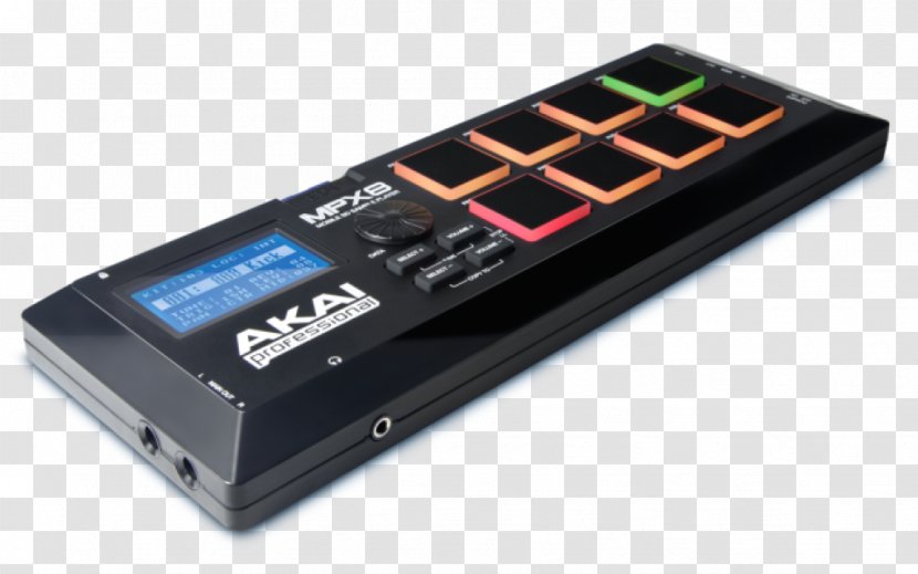 Akai MPX8 SD Sampler Professional LPD8 - Hardware - Sound Card Transparent PNG