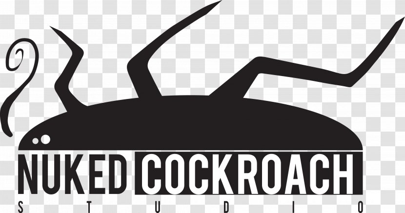 Nuked Cockroach Logo Video Game - Monochrome Photography Transparent PNG