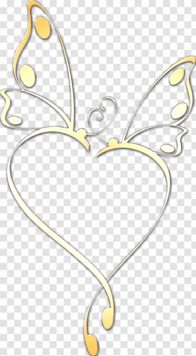 Butterfly Insect Pollinator Clothing Accessories - Heart Transparent PNG